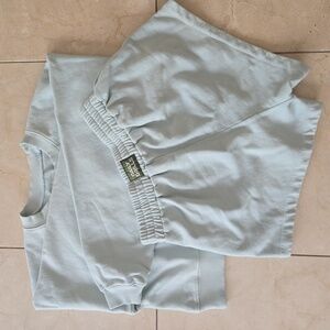 Daily Drills Light Gray Sweatshirt & Shorts Set
